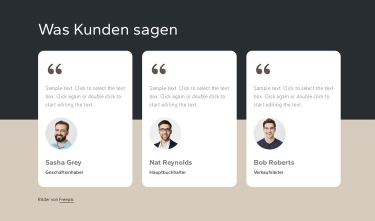 Hunderte zufriedene Kunden Website-Vorlage