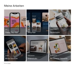 Atemberaubende Landingpage Für Mein Design-Portfolio