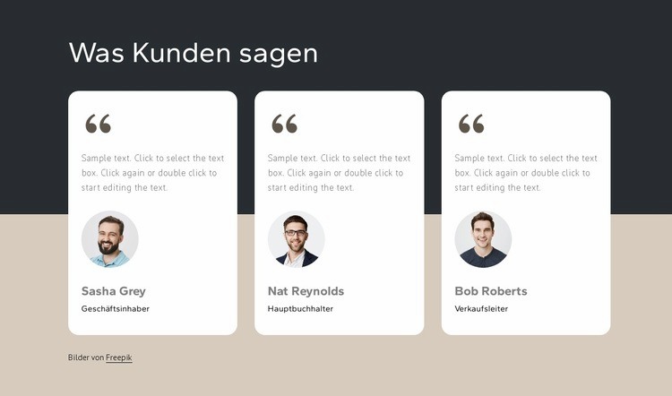 Hunderte zufriedene Kunden Landing Page