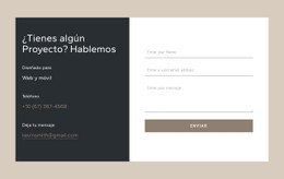 Formulario De Contacto En Celda De Cuadrícula Plantilla HTML CSS Sencilla