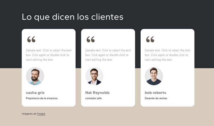 Cientos de clientes felices Plantilla de sitio web