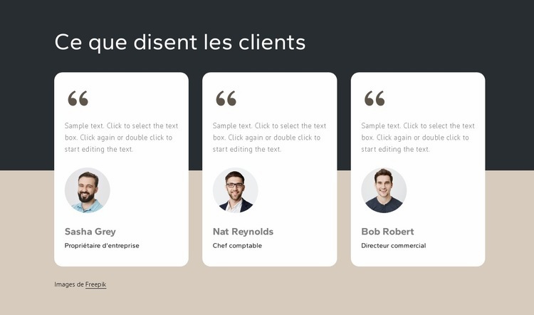 Des centaines de clients satisfaits Modèles de constructeur de sites Web