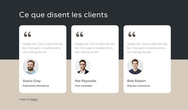 Des centaines de clients satisfaits Modèle HTML5