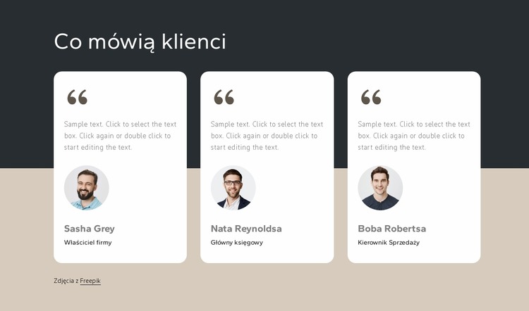 Setki zadowolonych klientów Szablon Joomla