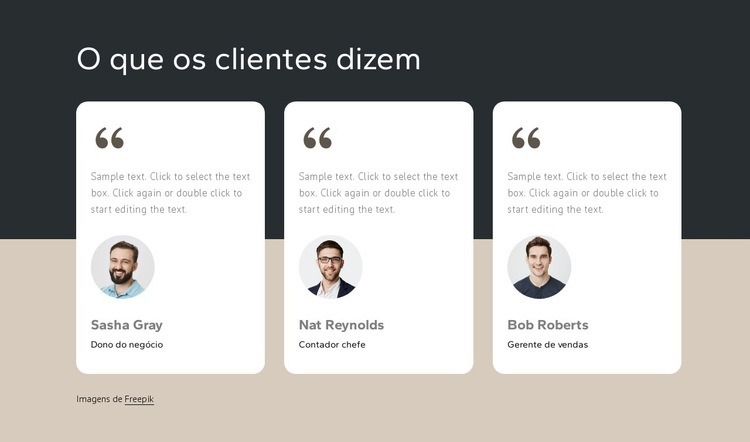 Centenas de clientes satisfeitos Landing Page