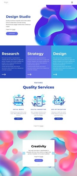 Pro design studio - Html Code Example by Nicepage