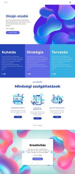 Profi Tervezőstúdió - HTML Oldalsablon