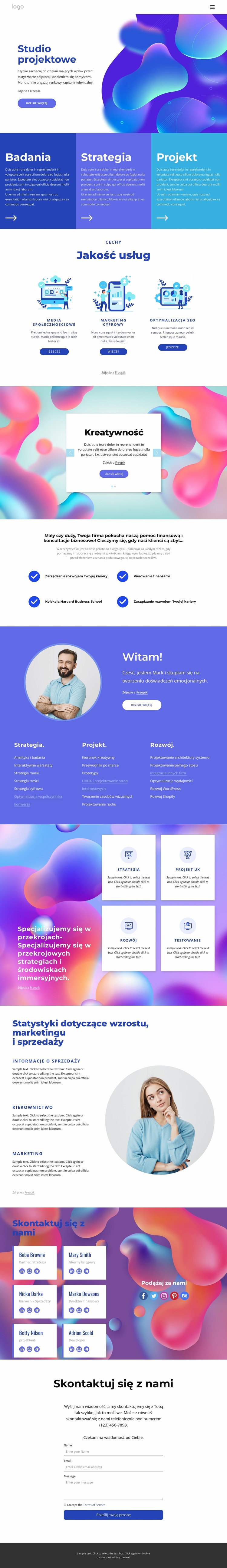 Profesjonalne studio projektowe Szablon Joomla