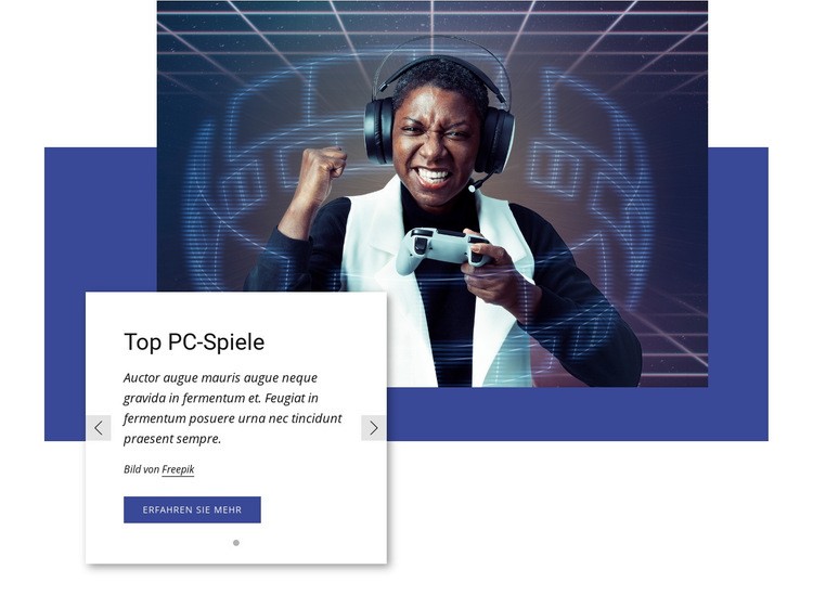 Top PC-Spiele Landing Page