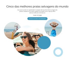 Melhores Praias Selvagens - Modelo HTML5 Personalizado