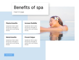 Top Benefits Of Spa Treatments - Functionality Html Code
