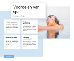 De Belangrijkste Voordelen Van Spabehandelingen Sjabloon Voor Bestemmingspagina'S