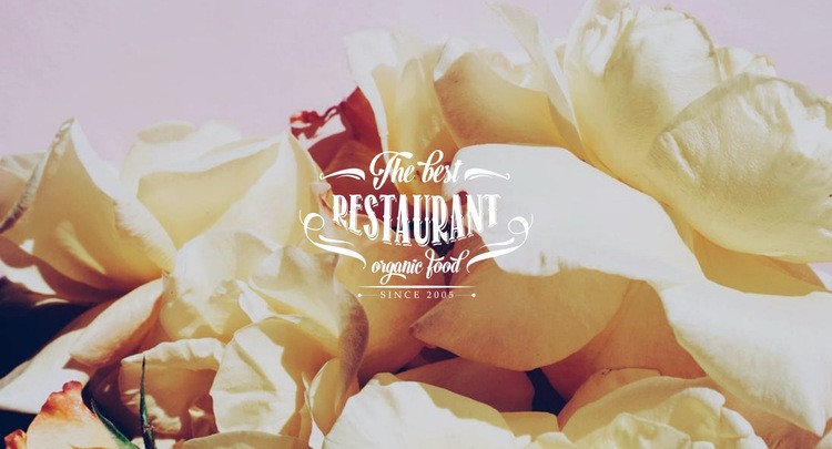 European cuisine restaurant Homepage Design