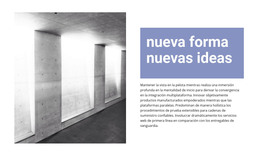 Sitio Web HTML Para Nuevas Ideas En Construcción