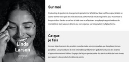 Page HTML Pour Rencontrez Linda