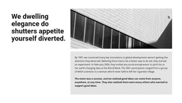 HTML5 Template Comfort Of Business Centers For Any Device