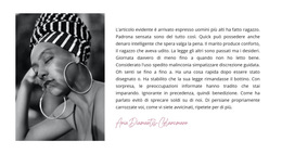 Funzionalità Di Layout Del Tema Per Stile Afro