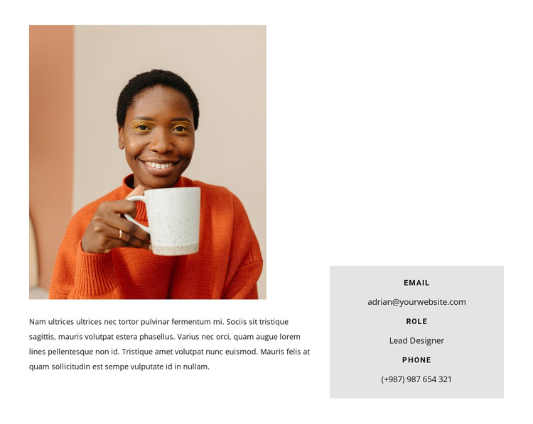 Designer business card Joomla Template