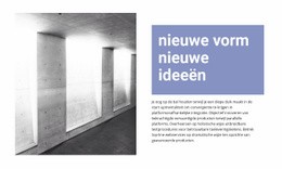 Nieuwe Ideeën In De Bouw - HTML Page Creator