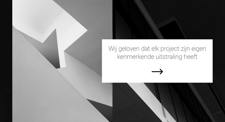 Minimalisme in architectuur Website mockup