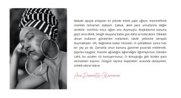 Afro Tarzı - Özelleştirilebilir Şablon