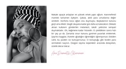 Afro Tarzı - Tek Sayfalık Şablonu Ücretsiz Indirin