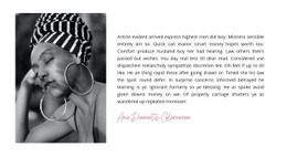 Web Page Design For Afro Style