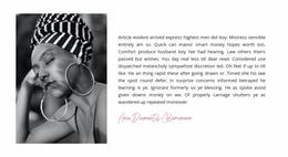 Afro Style - Homepage Layout