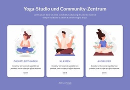 Gebrauchsfertiger Website-Builder Für Yoga-Studio Und Community-Hub