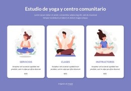 Estudio De Yoga Y Centro Comunitario: Plantilla De Página HTML5