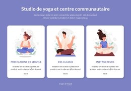 Générateur De Pages Pour Studio De Yoga Et Centre Communautaire