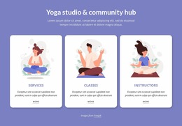 Yoga Studio And Community Hub - Build HTML Website