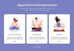 Jógastúdió És Közösségi Központ - HTML-Sablon Letöltése