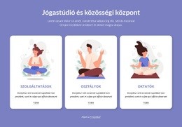 Jógastúdió És Közösségi Központ - Ingyenes Webhelysablon