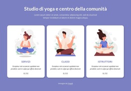 Studio Di Yoga E Centro Comunitario - Modello Di Sito Web Semplice