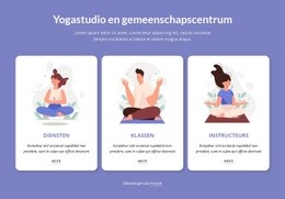 Yogastudio En Gemeenschapscentrum - Mockup-Sjabloon Voor Websites