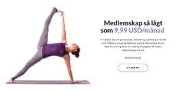 Yogaklubbmedlemskap Målsidesmall