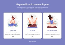 Yogastudio Och Communitynav - Anpassad Webbdesign