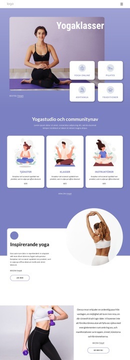 Gå Med I Våra Yogaklasser - Enkel Design