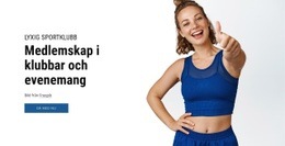 Medlemskap I Klubbar Och Evenemang - Grundläggande HTML-Mall