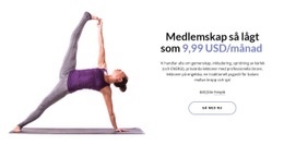 Yogaklubbmedlemskap - HTML-Webbmall