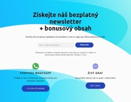 Blok Odběru S Ikonou Živého Grafu – Šablona Premium Elements