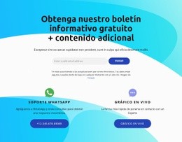 Bloque De Suscripción Con Icono De Gráfico En Vivo - Creador De Sitios Web Gratuito