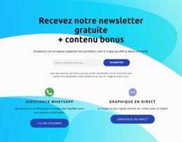 Bloc D'Abonnement Avec Icône De Graphique En Direct - Créateur De Sites Web Gratuit