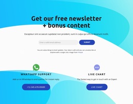 Subscribe Block With Live Chart Icon - Beautiful HTML5 Template