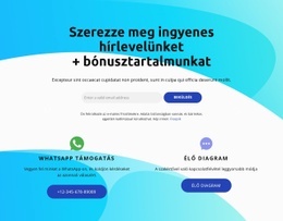 Ingyenes HTML5 Feliratkozás Blokk Élő Diagram Ikonnal Számára