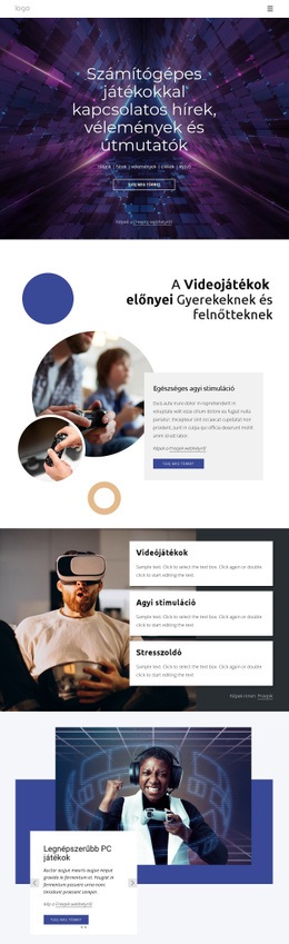 PC Játék Hírek – Üzleti Prémium Webhelysablon