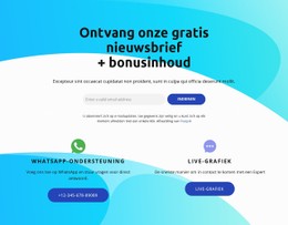 Gratis HTML5 Voor Abonneer Blok Met Live Grafiekpictogram