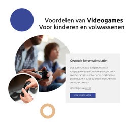 Voordelen Van Videogames Html5 Responsieve Sjabloon