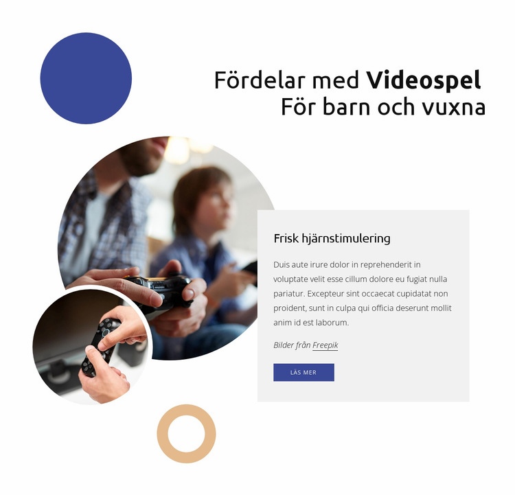 Fördelar med videospel Hemsidedesign